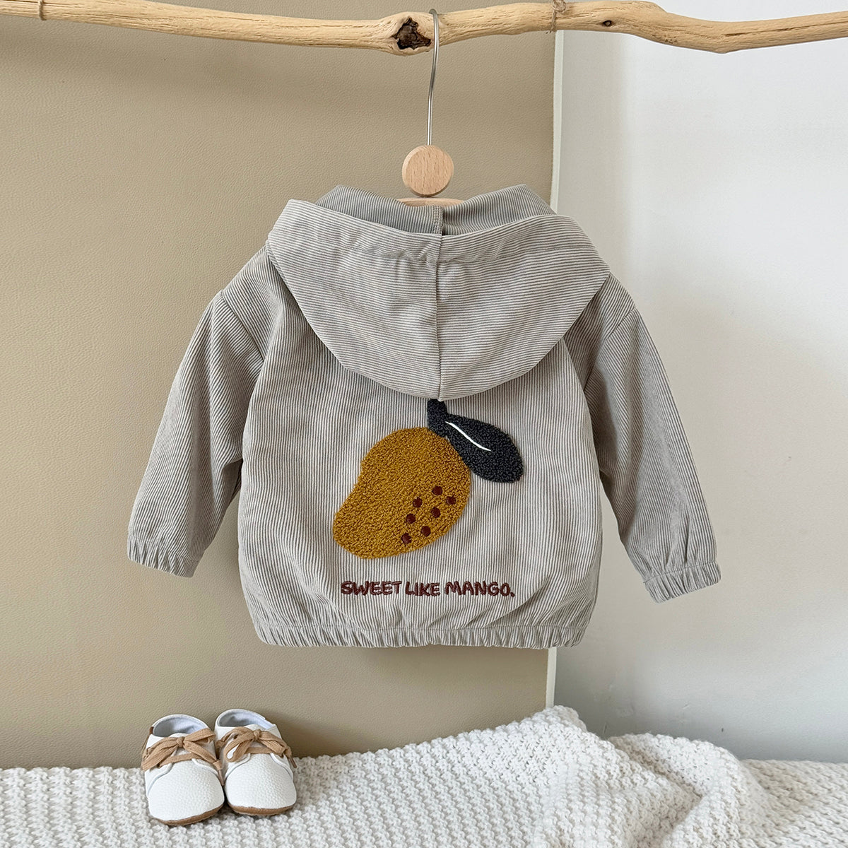 Baby Hooded Long Sleeve Jacket Warm Kids Outerwear 6Months-3Years