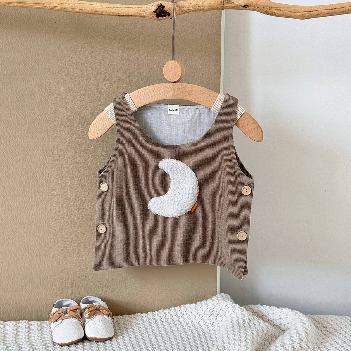 Baby Girl Embroidered Sleeveless Vest Casual Spring Autumn 6Months-3years