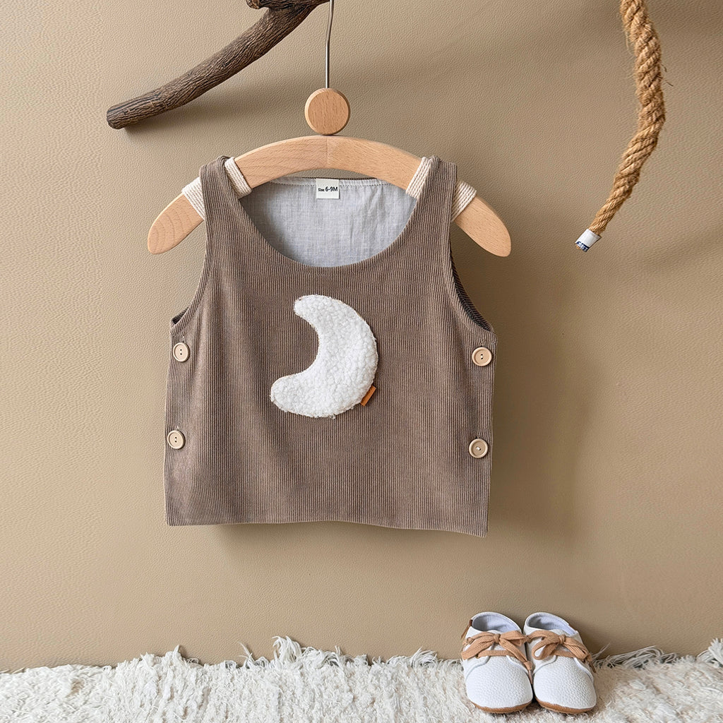 Baby Girl Embroidered Sleeveless Vest Casual Spring Autumn 6Months-3years