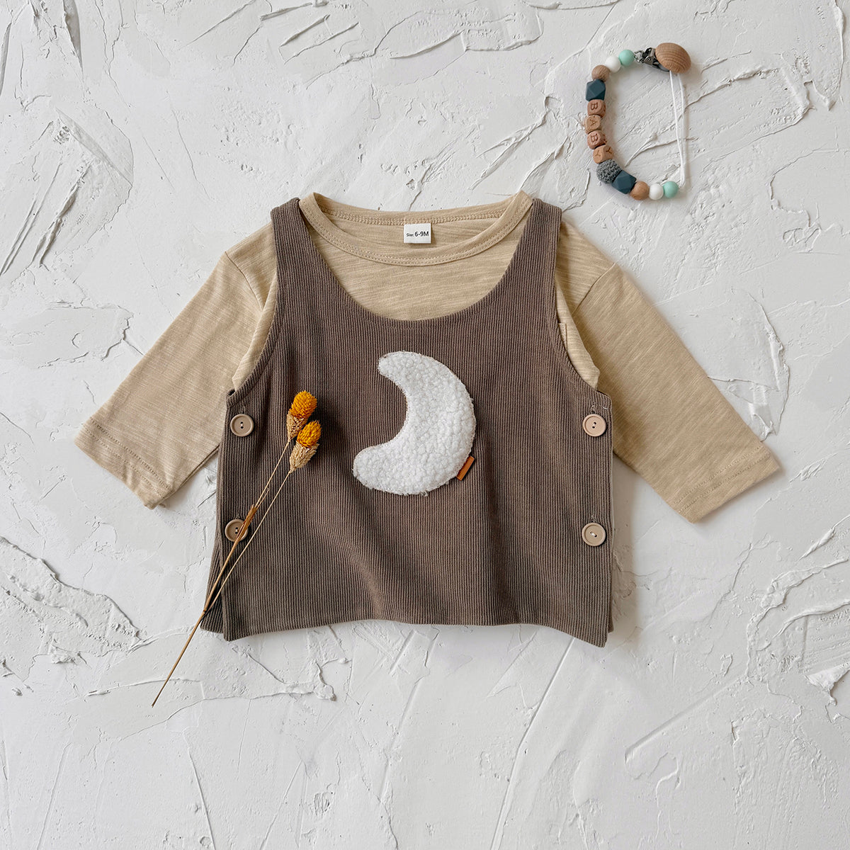 Baby Girl Embroidered Sleeveless Vest Casual Spring Autumn 6Months-3years