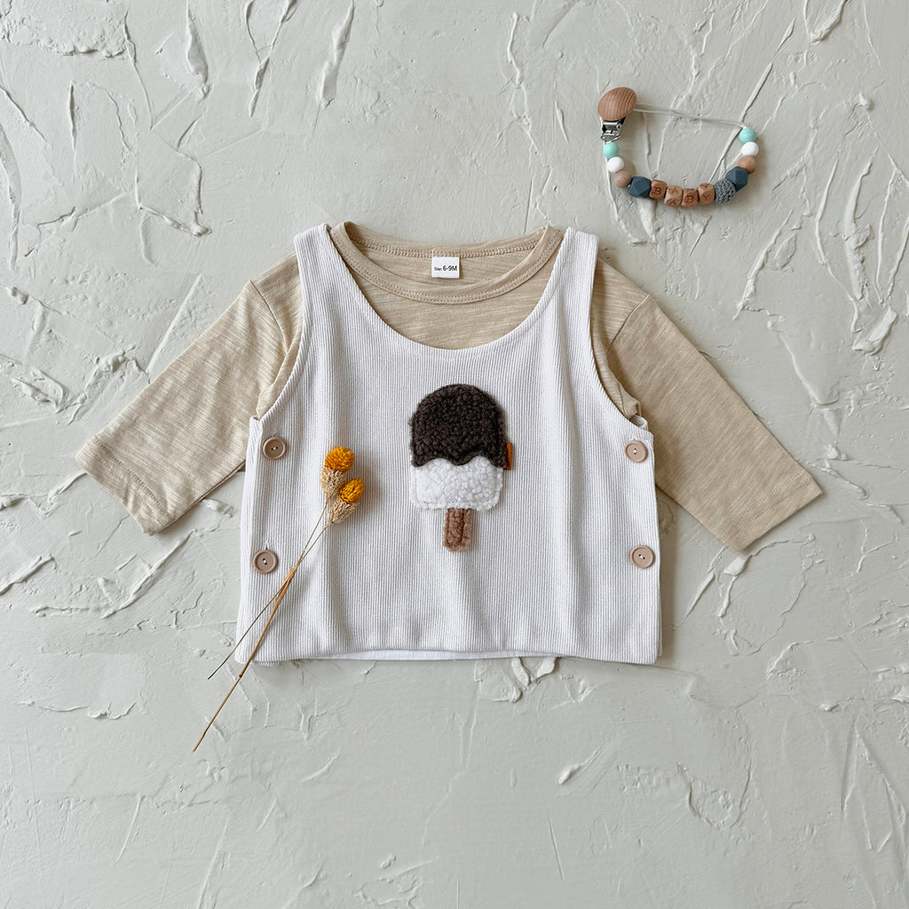 Baby Girl Embroidered Sleeveless Vest Casual Spring Autumn 6Months-3years