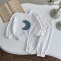 Neutral Baby Moon Pattern Cotton Sports Set 6Months-3Years