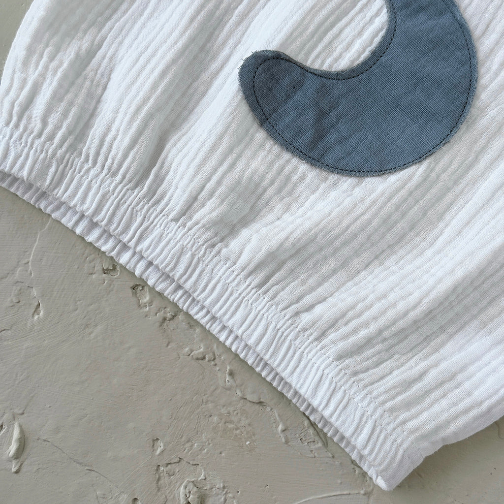 Neutral Baby Moon Pattern Cotton Sports Set 6Months-3Years