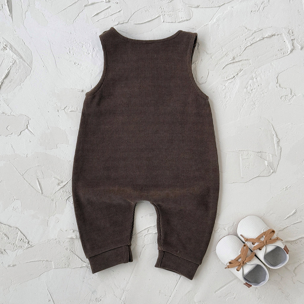 Baby Moon Embroidered Suspender Overalls Pants 1-18Months
