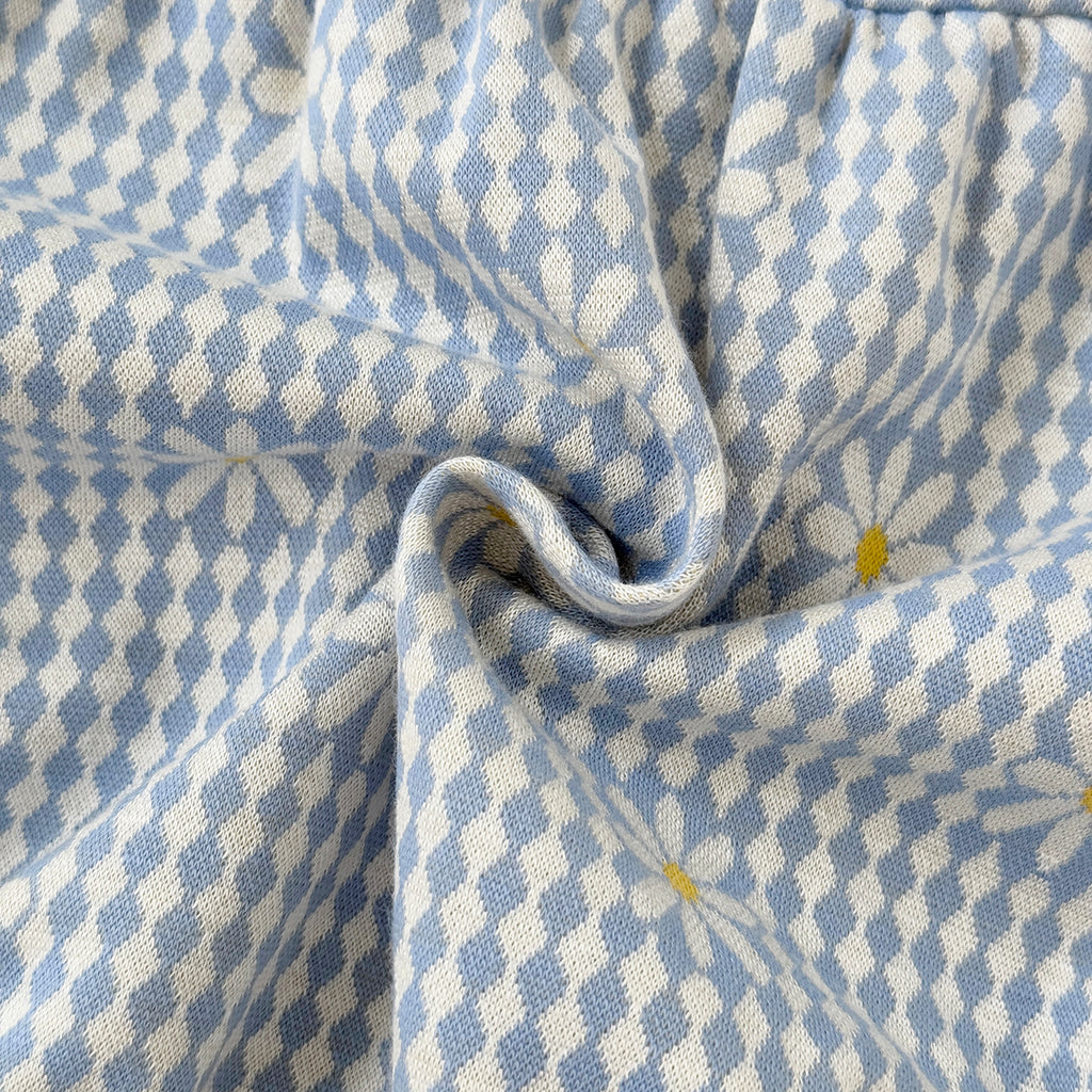 Baby Girls Blue Ruffle Collar Long Sleeve Romper 1-18Months