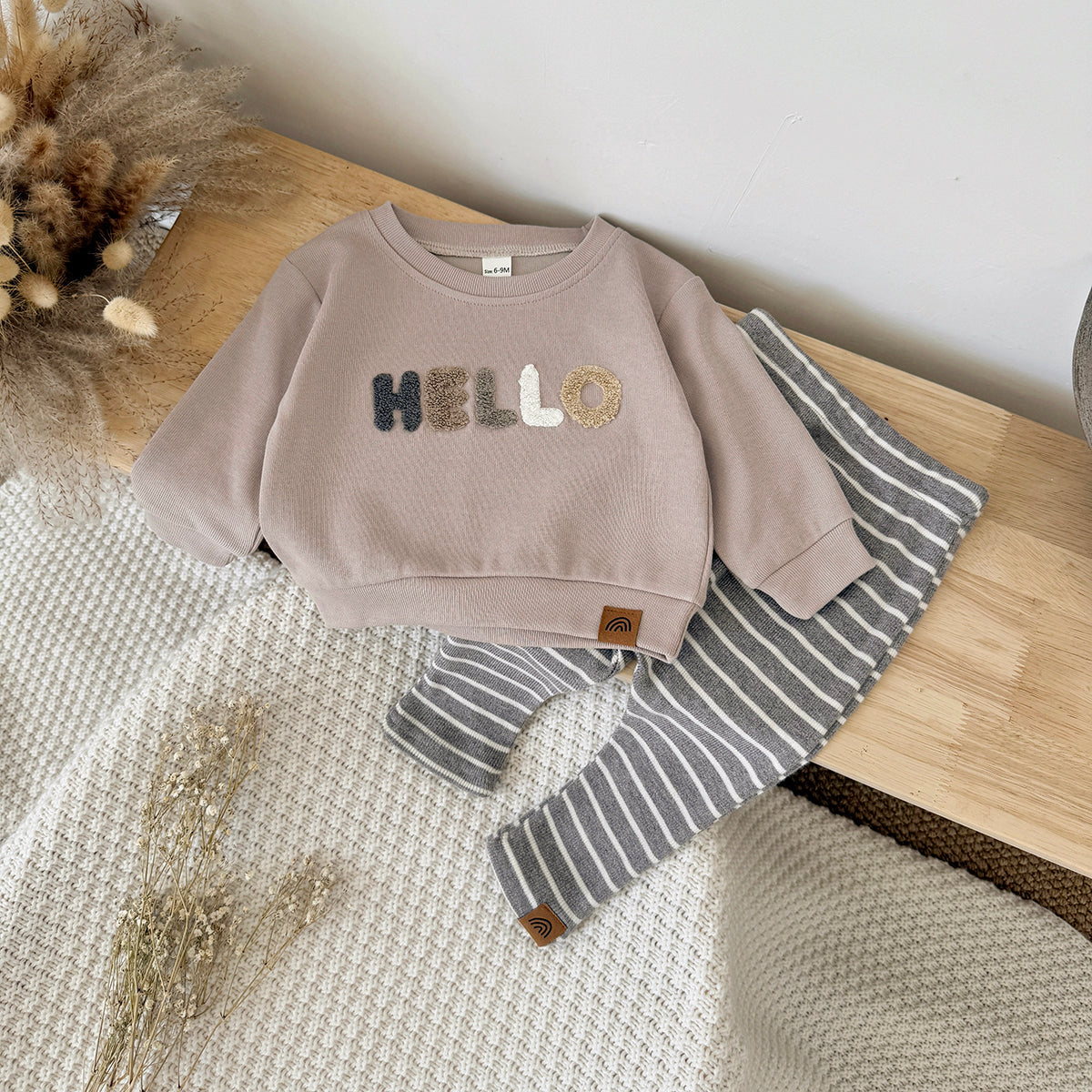 Baby & Toddler Chenille Embroidered Knit Outfit Set (6M-3Y)