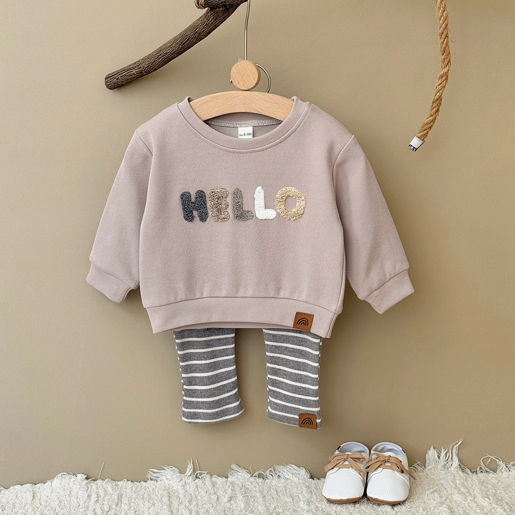 Baby & Toddler Chenille Embroidered Knit Outfit Set (6M-3Y)