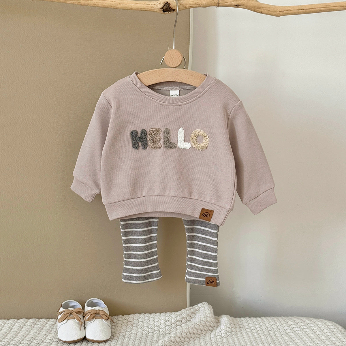 Baby & Toddler Chenille Embroidered Knit Outfit Set (6M-3Y)