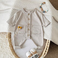 Baby Pocket Long Sleeve Cotton Blend Romper Jumpsuit 1-18Months