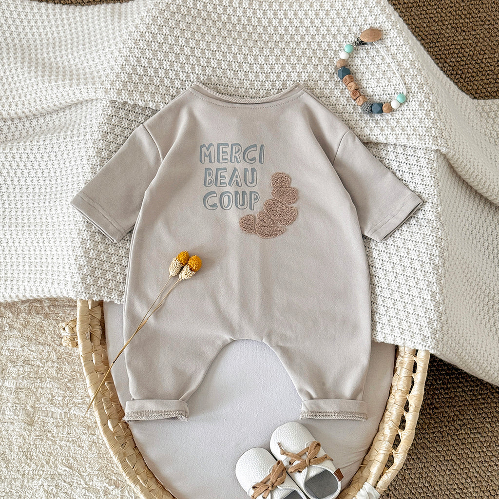 Baby Pocket Long Sleeve Cotton Blend Romper Jumpsuit 1-18Months