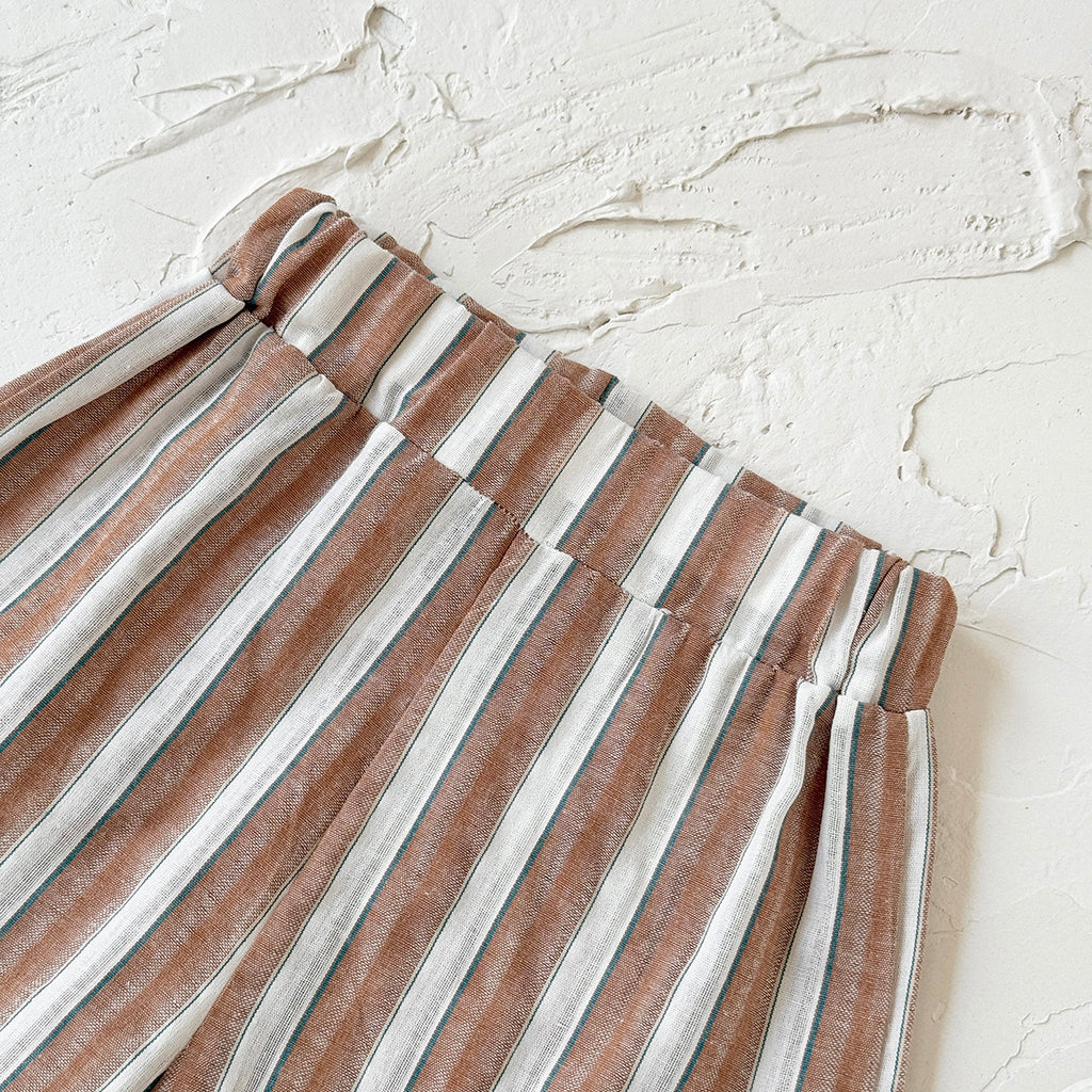 Handsome Striped Short Sleeve Set for Baby Boys
