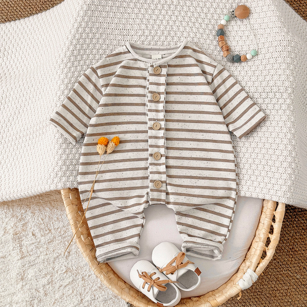 Baby Long Sleeve Food Embroidered Jumpsuit Romper 1-18 Months