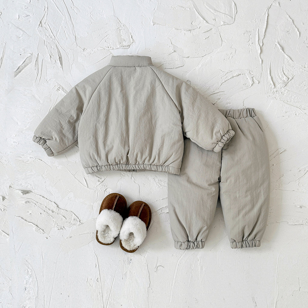 Neutral infant cotton clothing zipper set (1-3 years old)