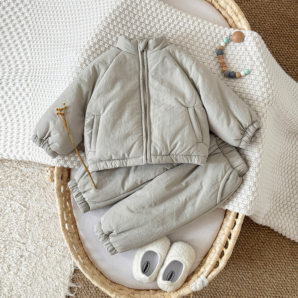Neutral infant cotton clothing zipper set (1-3 years old)