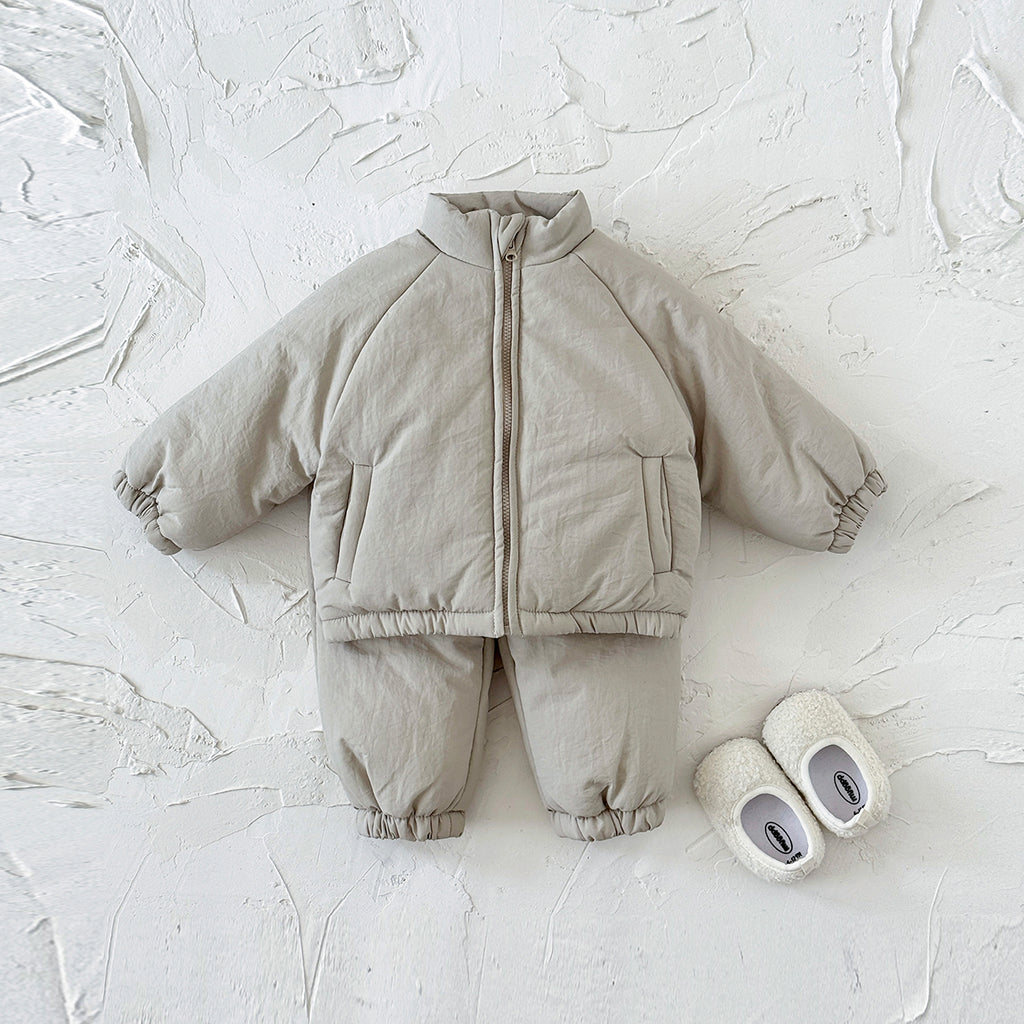 Neutral infant cotton clothing zipper set (1-3 years old)