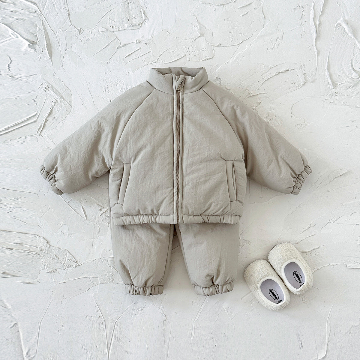 Neutral infant cotton clothing zipper set (1-3 years old)