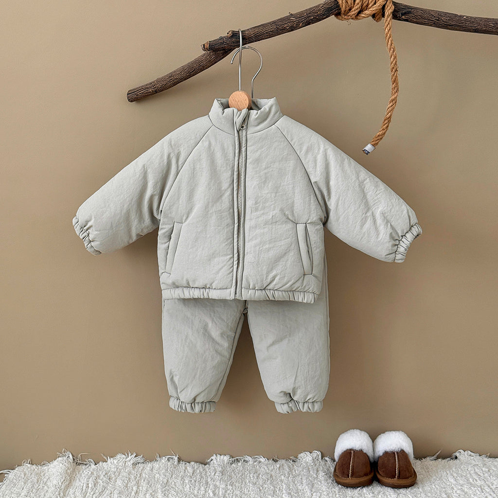 Neutral infant cotton clothing zipper set (1-3 years old)