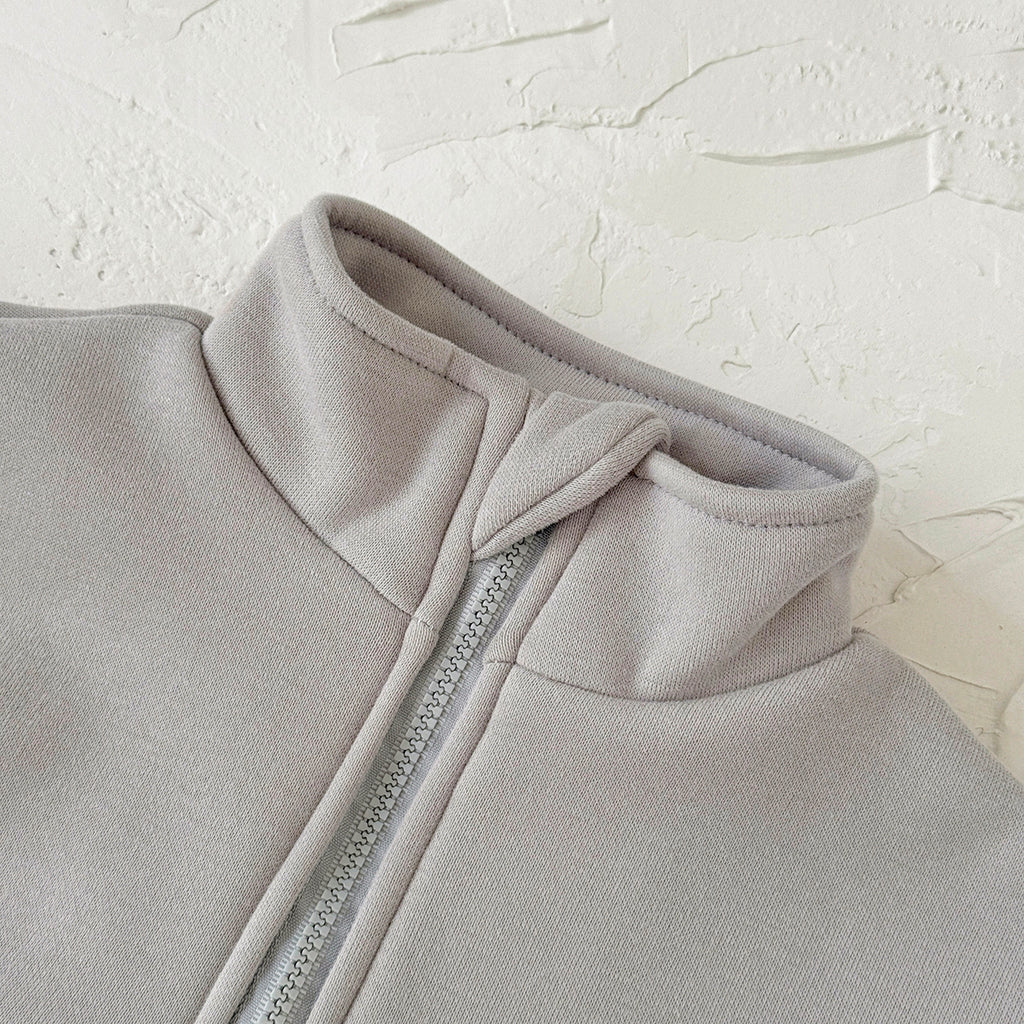 Male Infant Grey Long Sleeve Fleece Set 0-3 Years Old