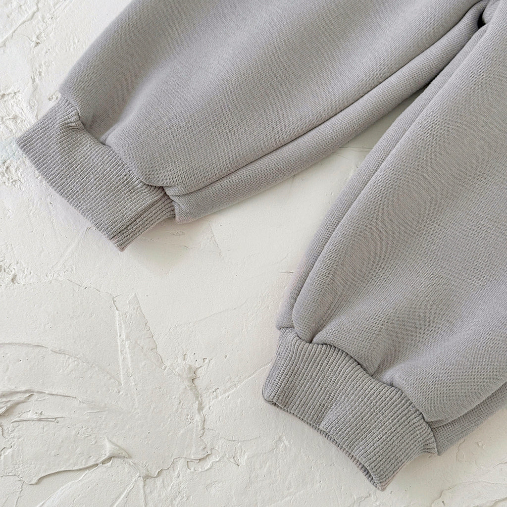 Male Infant Grey Long Sleeve Fleece Set 0-3 Years Old