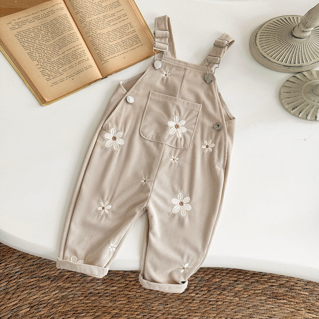 Women's and Baby Floral Embroidered Fleece Wraparound Pants 0-3 Years Old