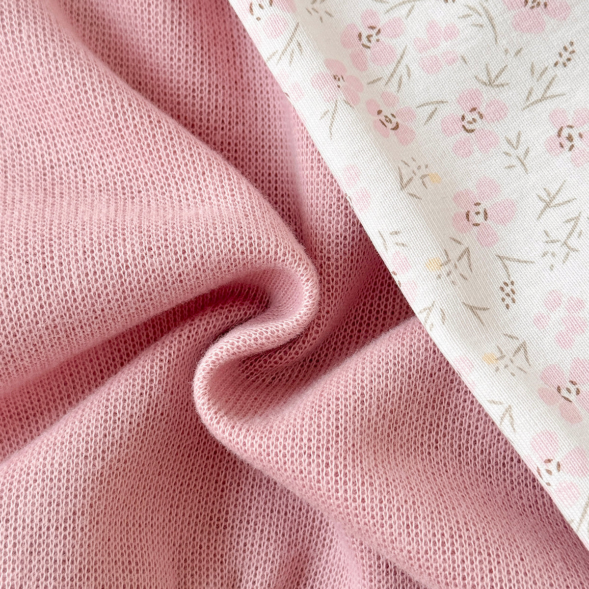 Pink Swan Towel Embroidery Girl Baby Set 0-3 Years Old