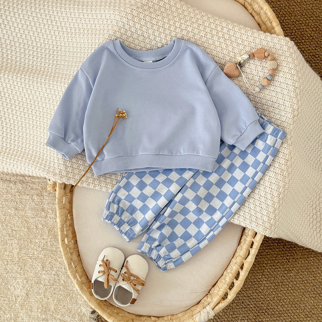 Baby Cookie Embroidered Long Sleeve Top and Pants Set Spring Autumn 6Months-3years