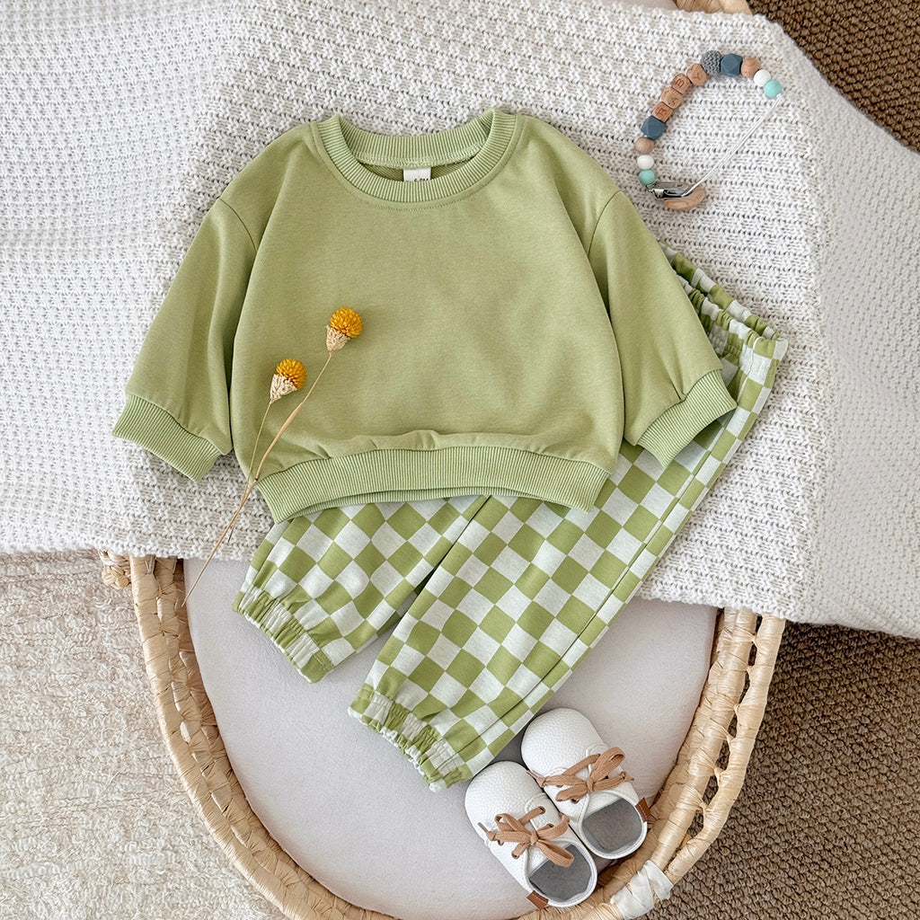 Baby Cookie Embroidered Long Sleeve Top and Pants Set Spring Autumn 6Months-3years