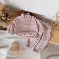 Pink Lotus Baby Fleece Set for Autumn/Winter (0-3 Years)