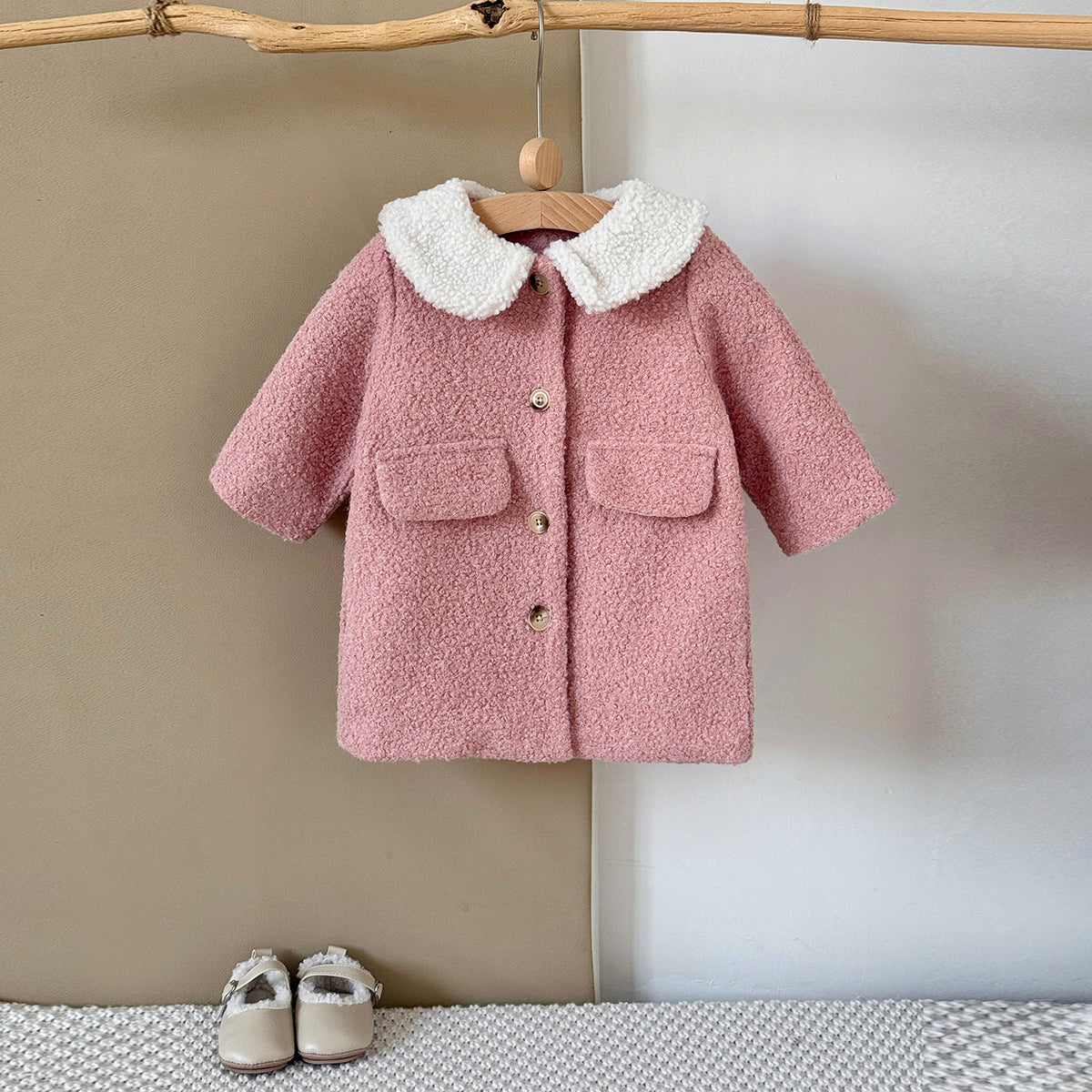 Pink baby girl winter coat 0-3 years old