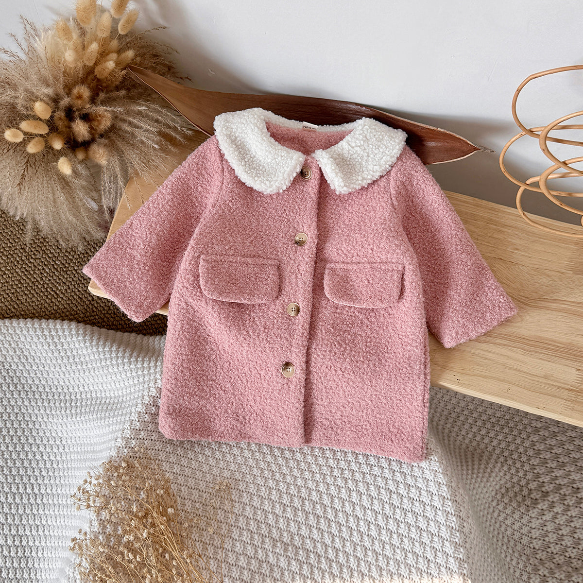 Pink baby girl winter coat 0-3 years old