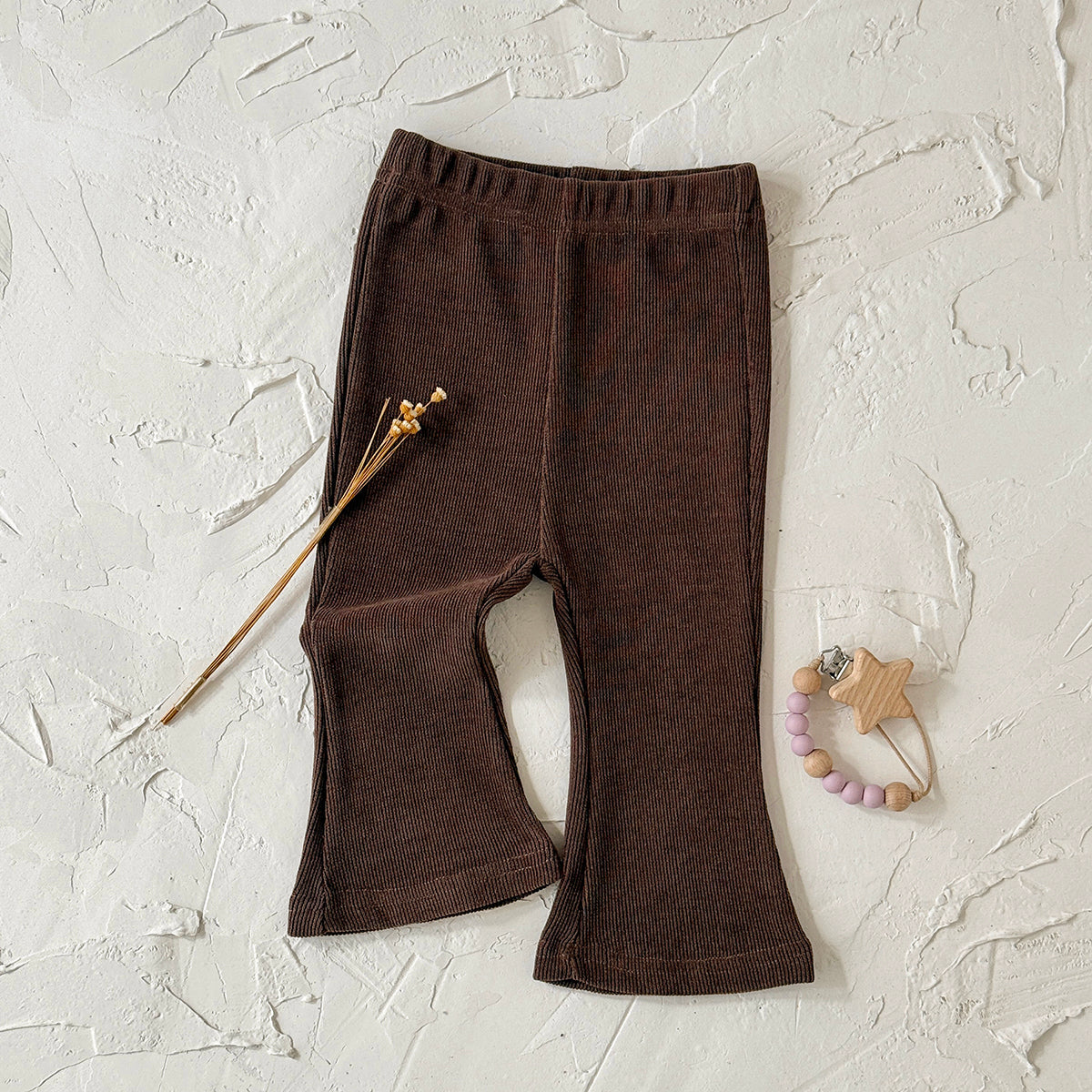 Gentle Tone Baby Flare Pants High Waist Stretch Infant Casual Pants
