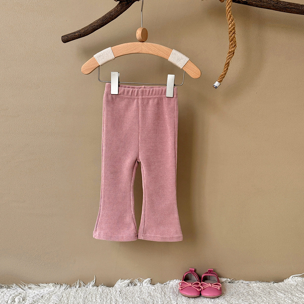Gentle Tone Baby Flare Pants High Waist Stretch Infant Casual Pants