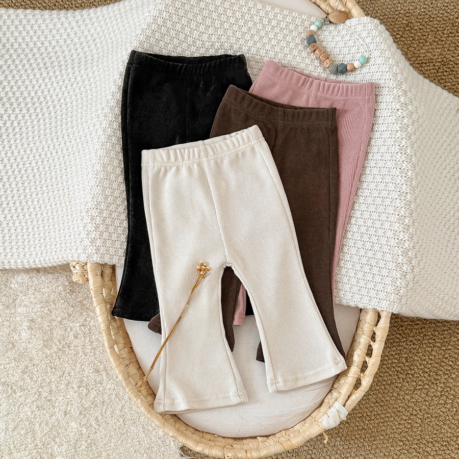 Gentle Tone Baby Flare Pants High Waist Stretch Infant Casual Pants