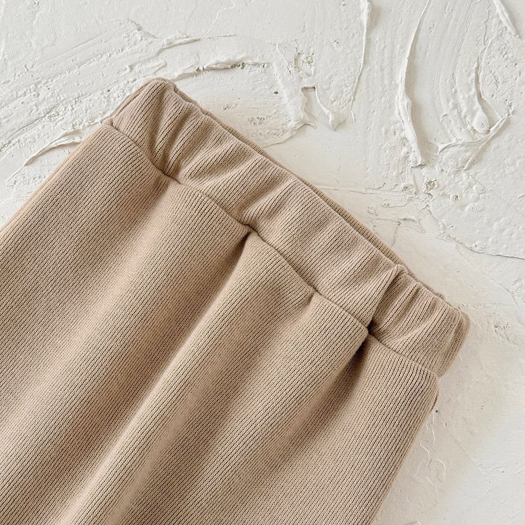 Baby Brown Insect Towel Embroidered Pants Set