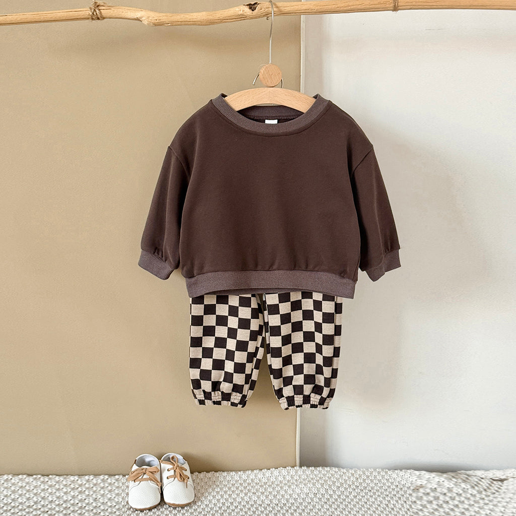Baby Cookie Embroidered Long Sleeve Top and Pants Set Spring Autumn 6Months-3years
