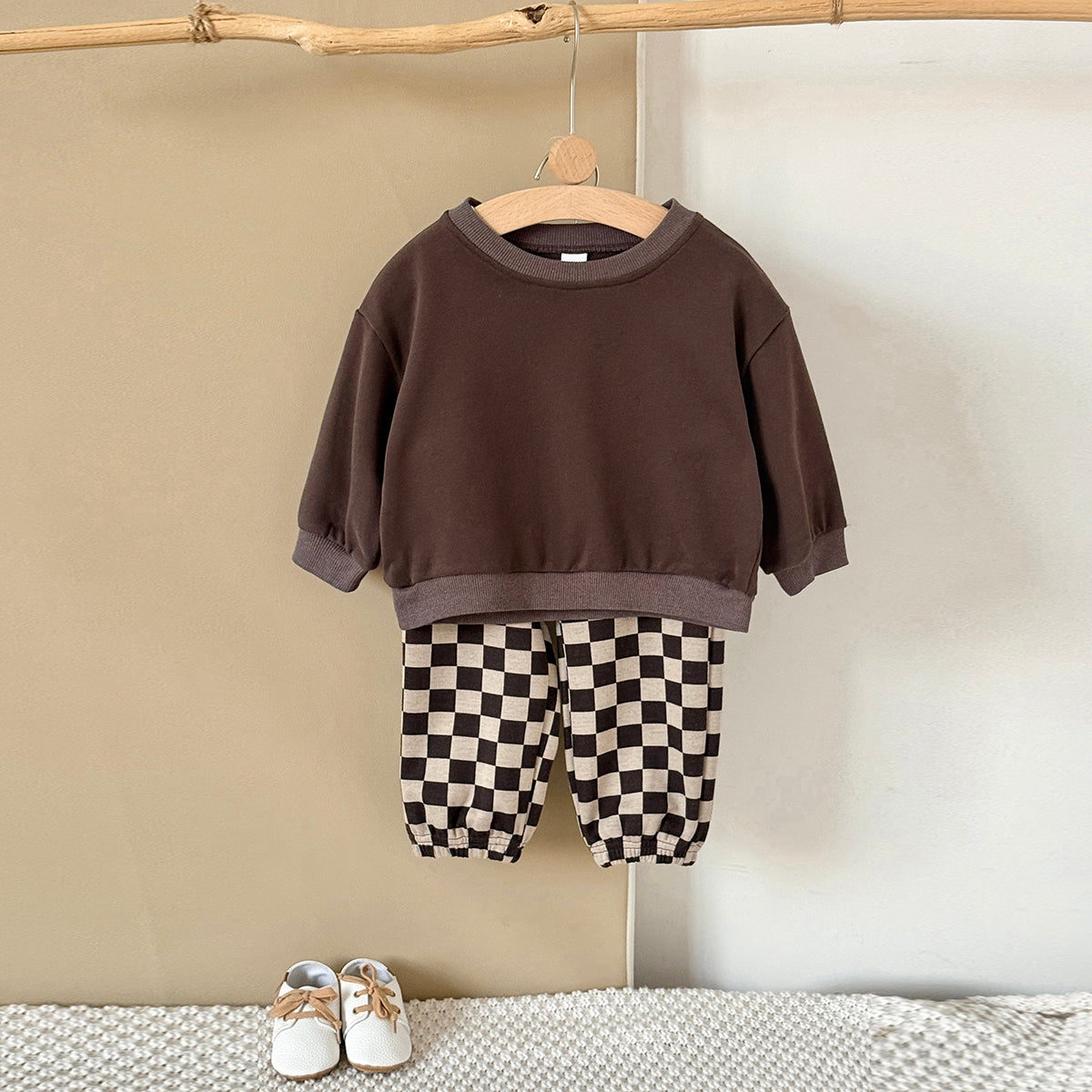 Baby Cookie Embroidered Long Sleeve Top and Pants Set Spring Autumn 6Months-3years