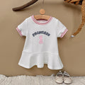Baby Girl 1st Birthday Princess Ruffle Hem Short Sleeve Dress