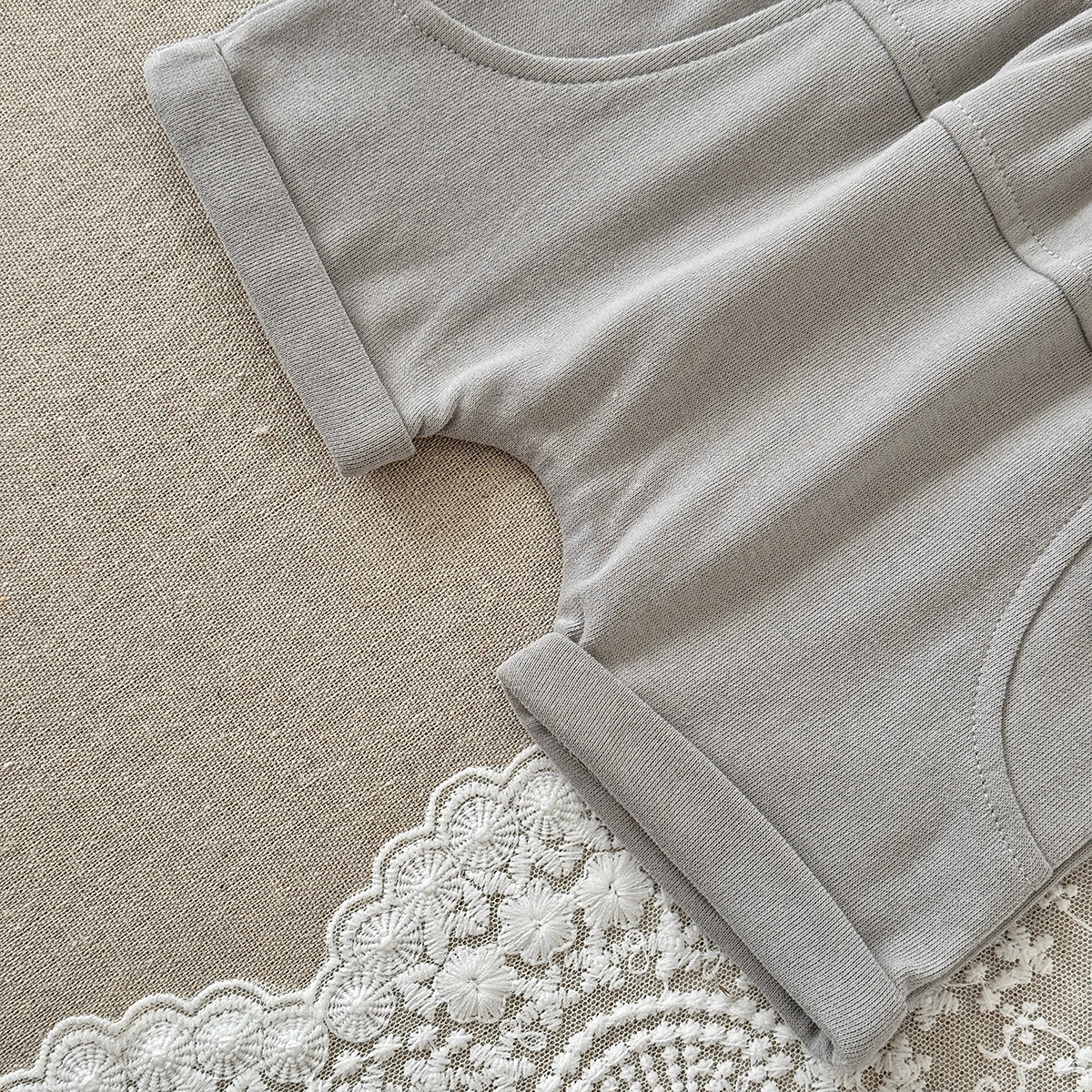 Baby Checkerboard Pocket Tee & Cuffed Shorts Summer Outfit Set