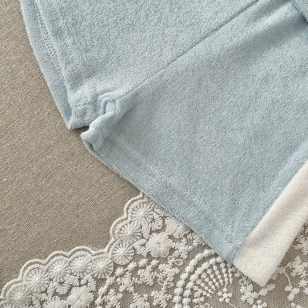 Soft Terry Cloth Baby Short Sleeve Tee & Side Stripe Shorts