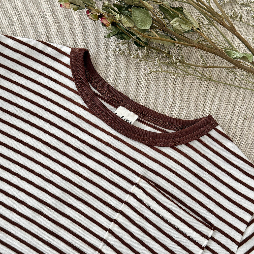 Toddler Striped Short Sleeve Tee & Shorts Set