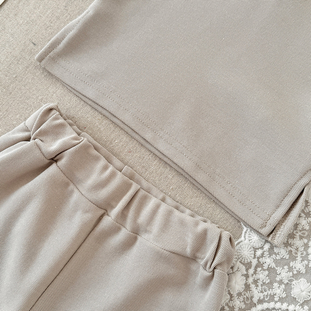 Baby Solid Polo Shirt & Elastic Waist Shorts Summer 2Pcs Outfit