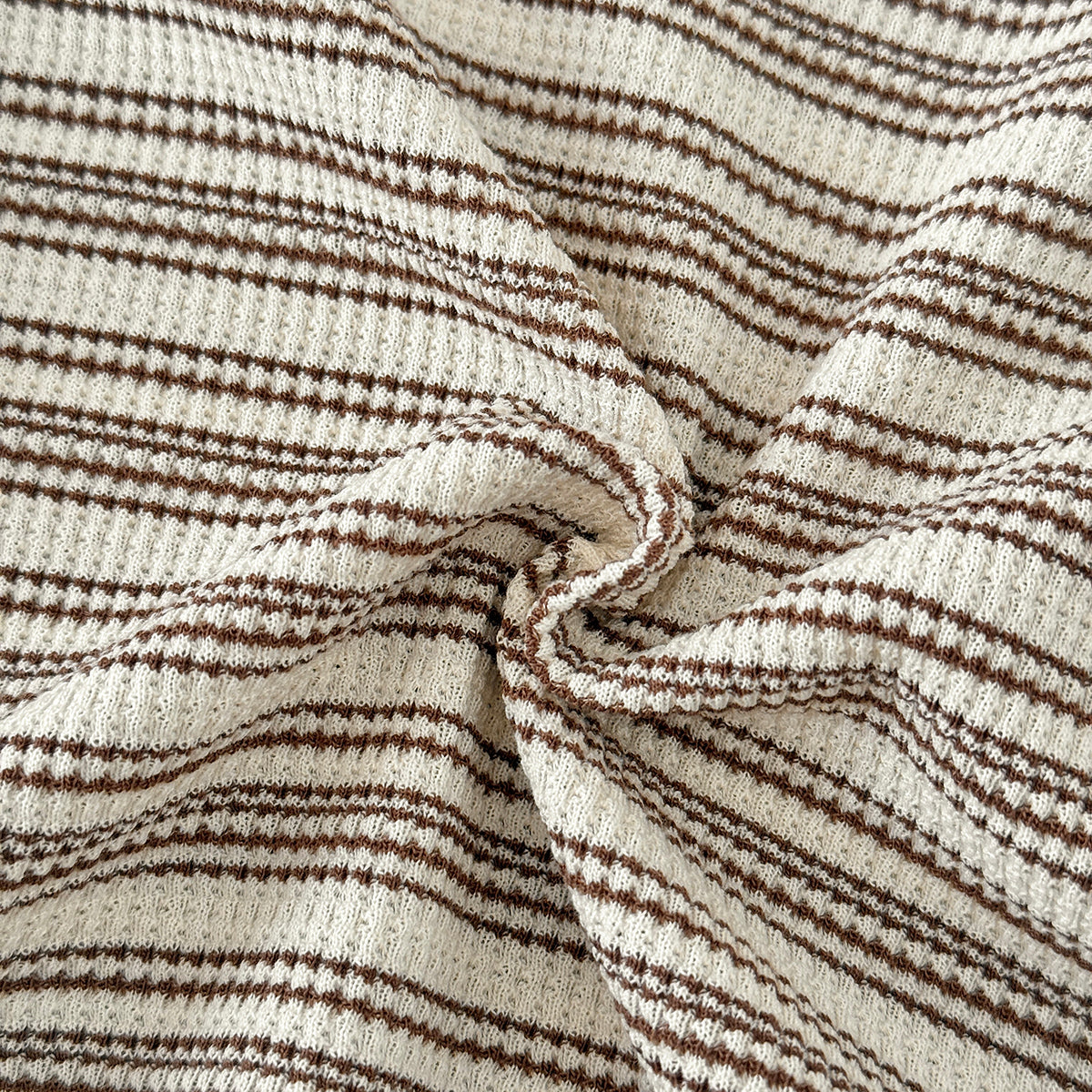 Baby Waffle Striped Short Set