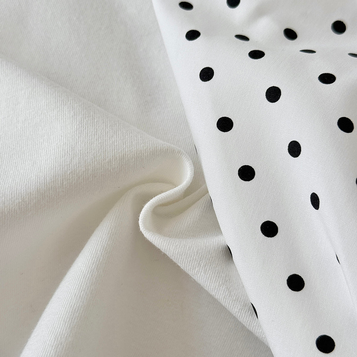 Baby Girl Bow Top & Polka Dot Skirt Set