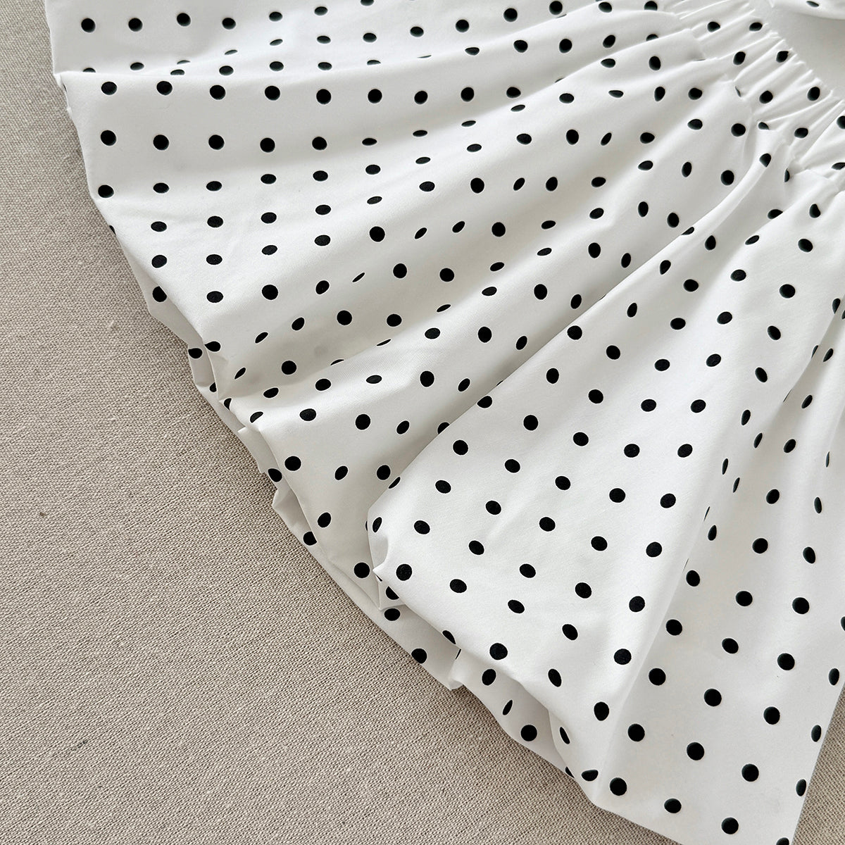 Baby Girl Bow Top & Polka Dot Skirt Set