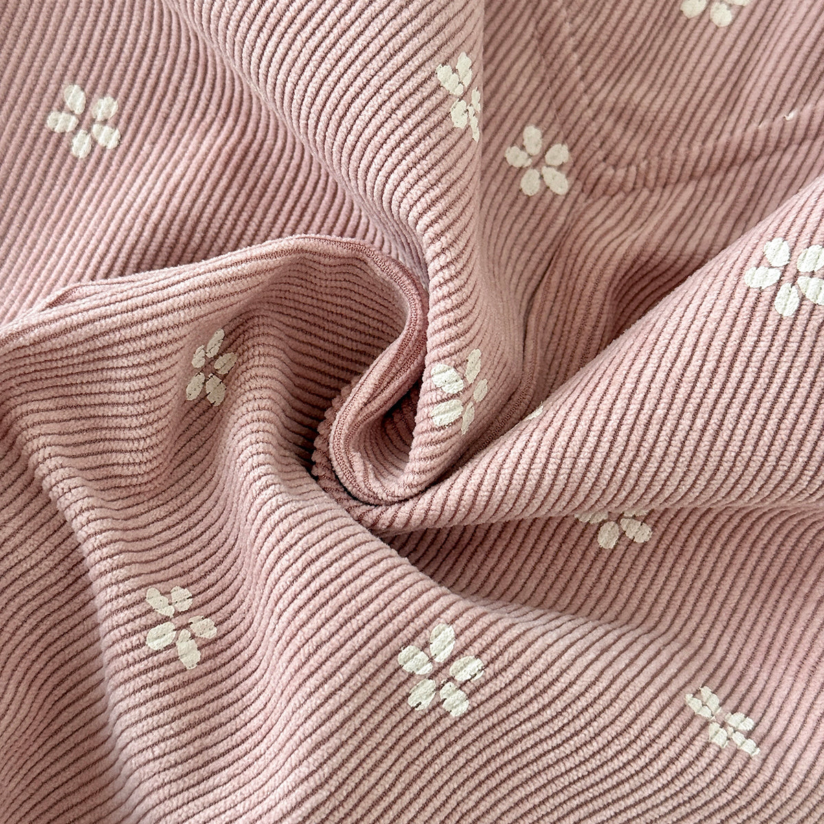 Toddler Floral Corduroy Overalls