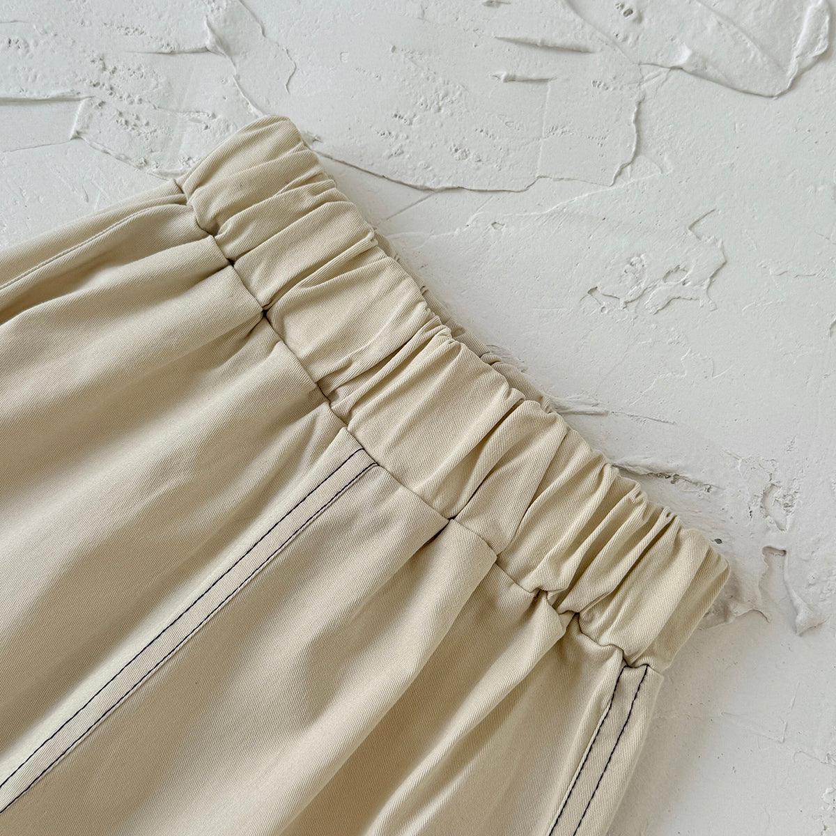 Solid Color Curved Pants for Baby Boys & Girls, Spring Autumn