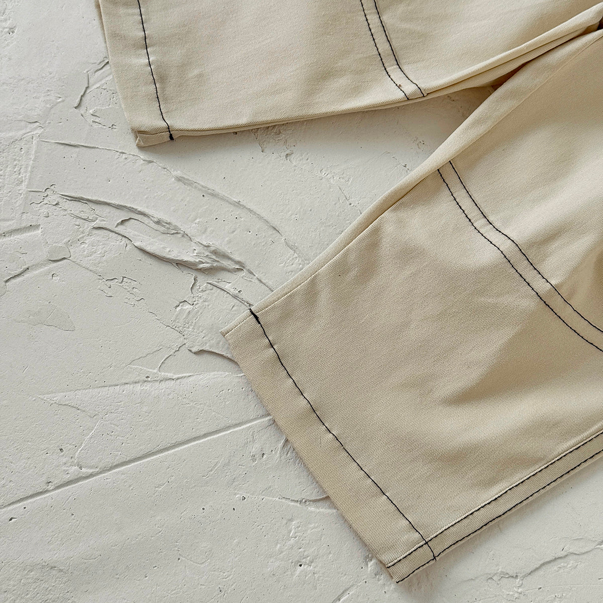 Solid Color Curved Pants for Baby Boys & Girls, Spring Autumn