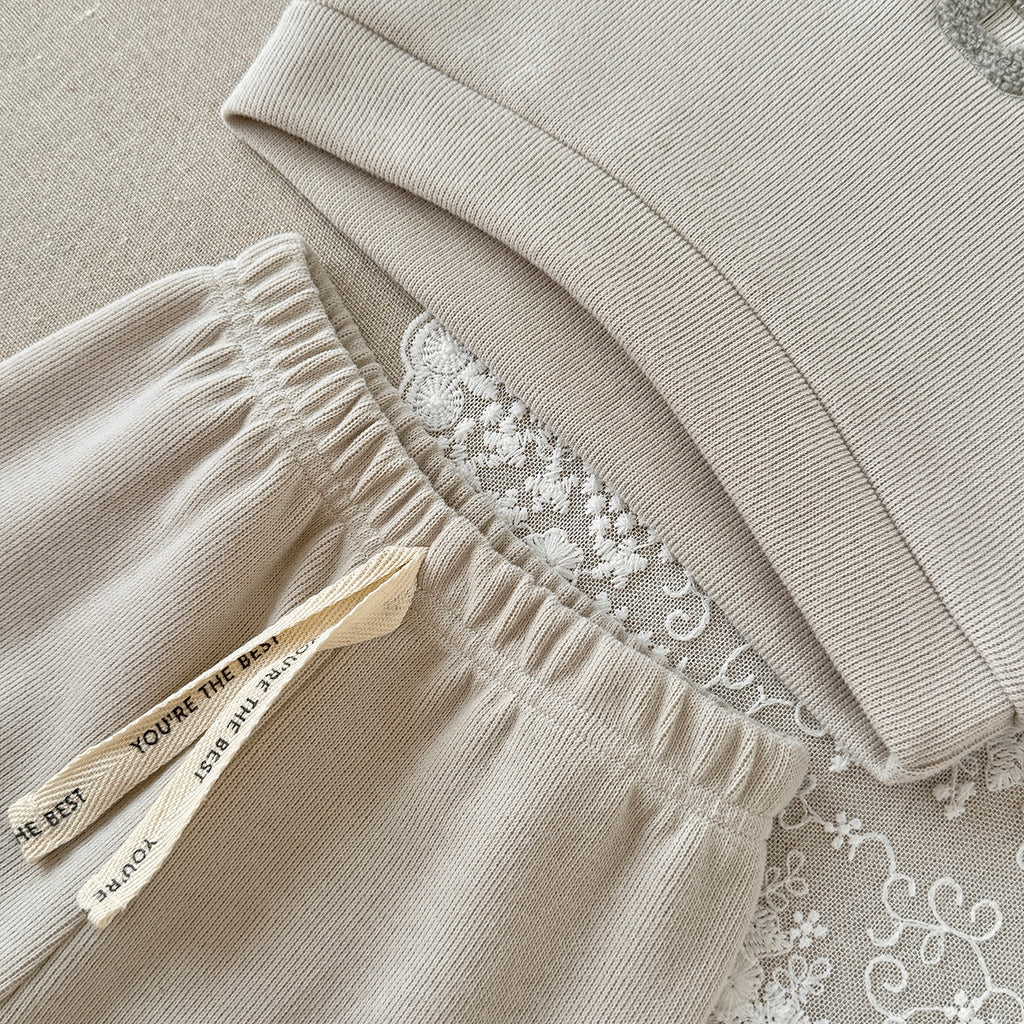 OH BOY Embroidered Set for Baby Boys, Spring Autumn