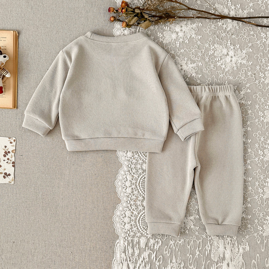 OH BOY Embroidered Set for Baby Boys, Spring Autumn