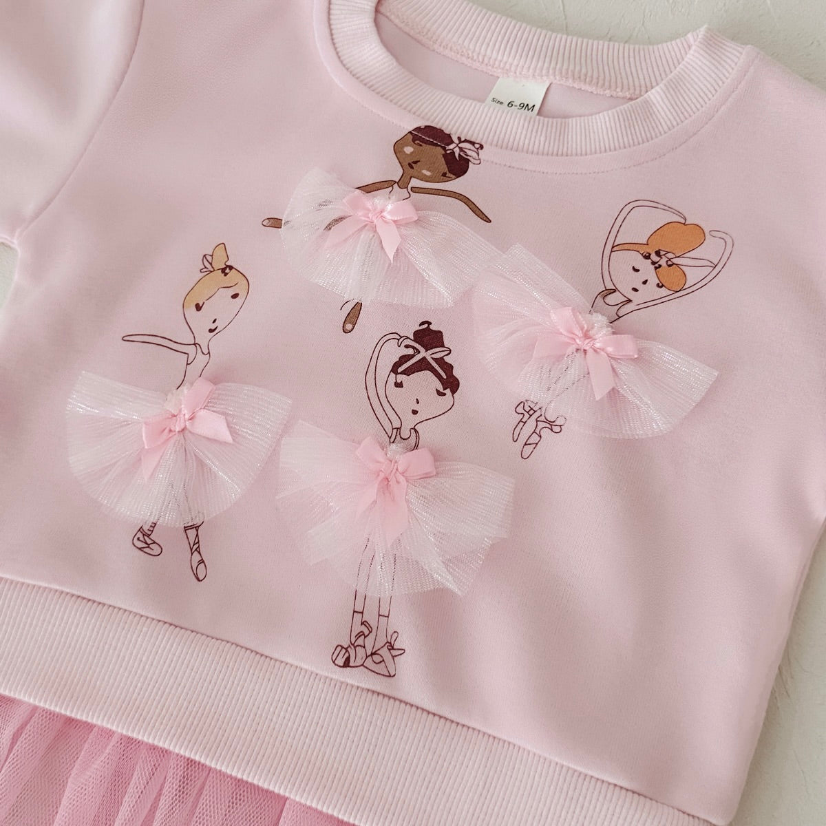 Lace Decor Dance Outfit for Little Girls, Spring Autumn